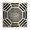 Sinnov Paver Drain. 6 in. x 6 in. x 2.5 in.H Stainless Steel Honeycomb Grate Pattern