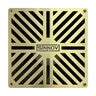 Sinnov Paver Drain Brass Classic Grate Pattern 6 in. x 6 in. x 2.5 in. 