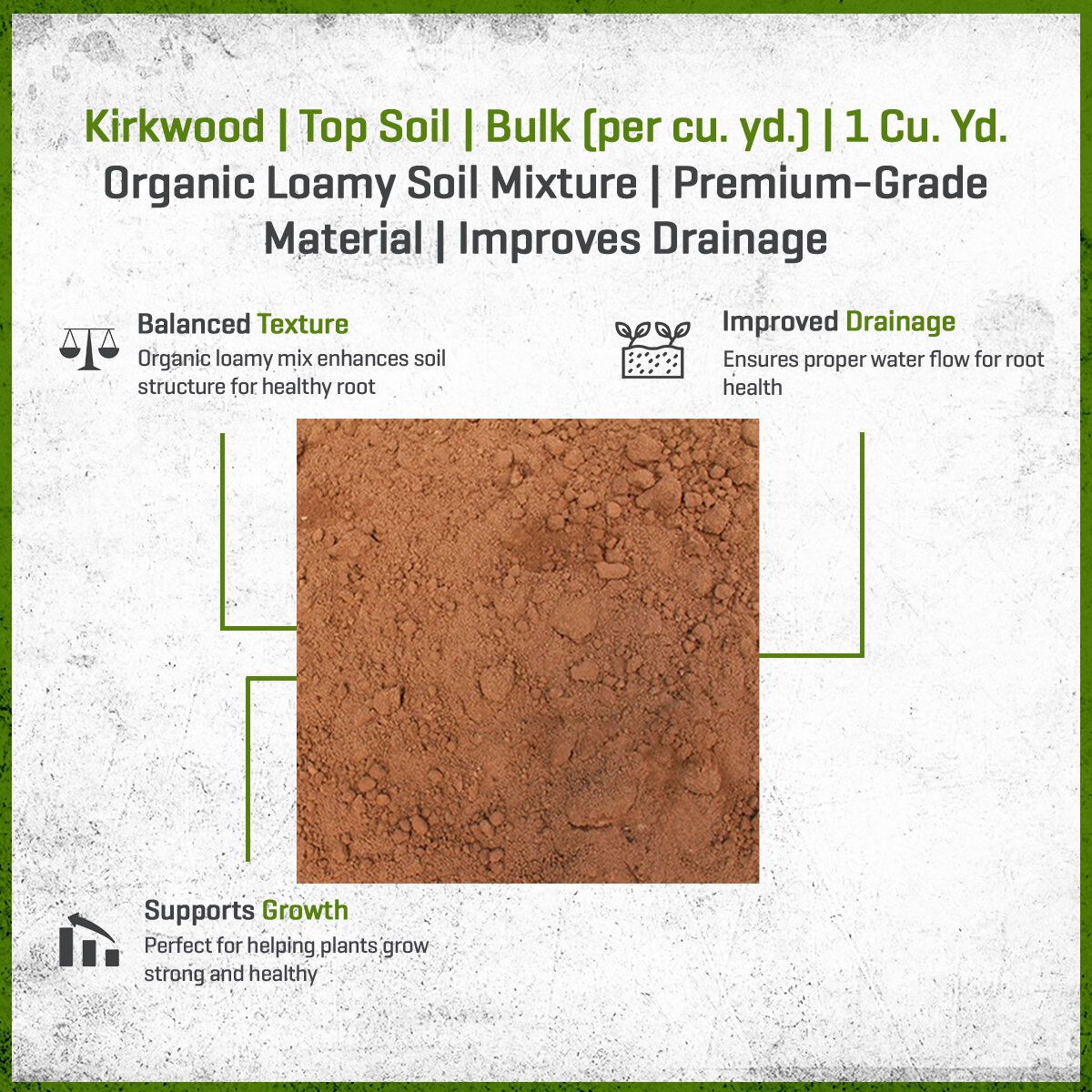 Kirkwood Top Soil Bulk (per cu. yd.) | SiteOne US