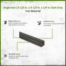 Angle Iron 3 1/2 in. x 3 1/2 in. x 1/4 in. Cut to Order