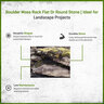 Boulder Moss Rock Flat or Round