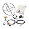 Fire Pit Burner Kit w/ 24 in. Stainless Steel Ring LP