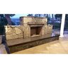 Natural Wood Mantle Silver 6 ft.