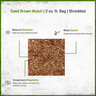 Dyed Brown Mulch 2 cu. ft. Bag