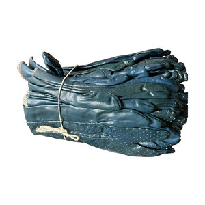 Cloth Garden Glove in Orange or Green Polka Dot Grip