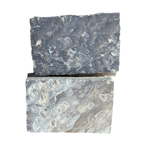 Squared Oklahoma Mixed Blue/Brown Snapped Edges 16 in. x 24 in.