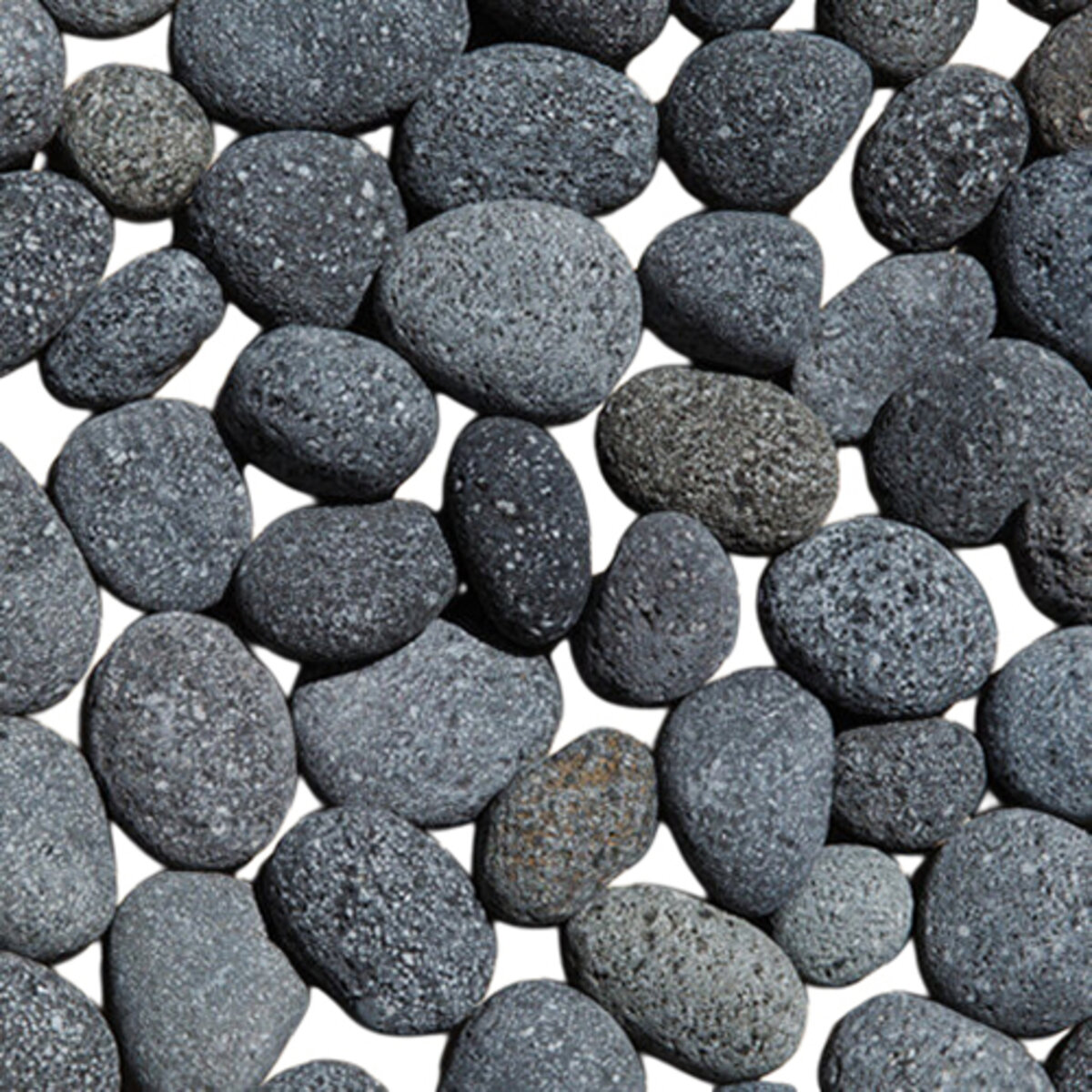 Bagged Black Lava Rock Tumbled Smooth 1 - 2 in. (44 lb. Bag) | SiteOne US