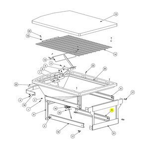Lower Rail Left 44-3/8 in. x 3-3/8 in.