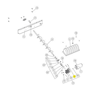 Bolt 1/4 in. - 20 thread x 1 in. Serrated F