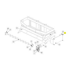 Bolt 1/4 in. - 20 thread x 3/4 in. Serrated