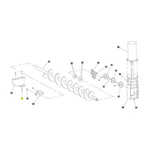 Bolt 5/16 in. - 18 thread x 1 in. Hex Head D6453-1 SnowEx