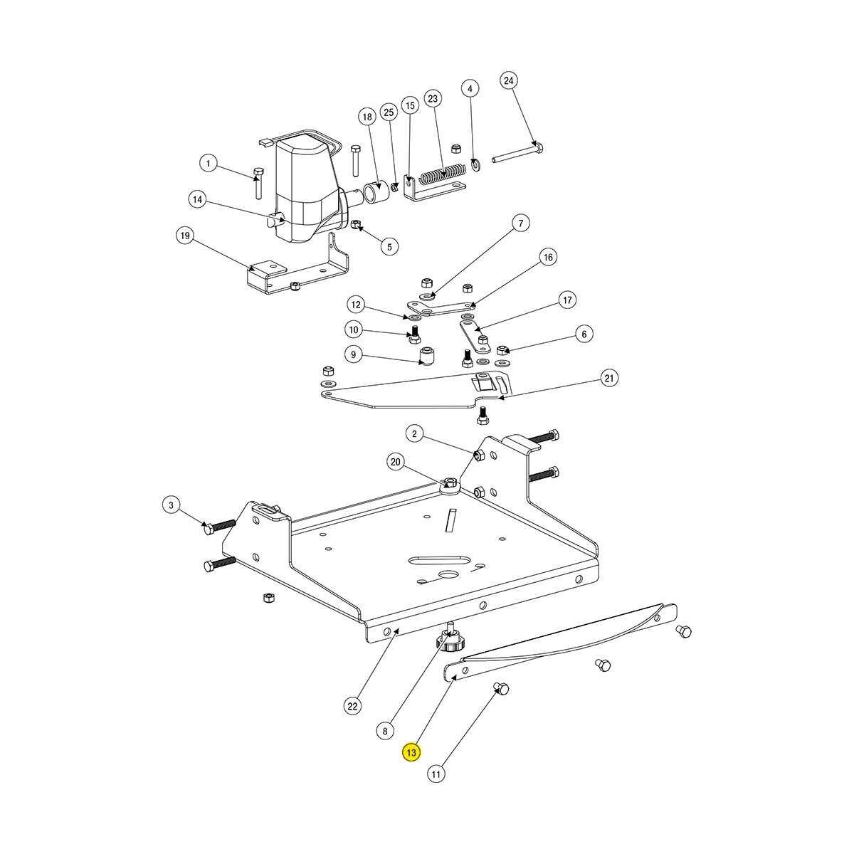 Upper Spinner Guard T15079 SnowEx | SiteOne US