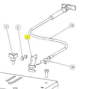 Cable Bracket Snowex Ground