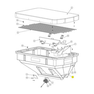 Hopper1.4 Cu. Yd. Yellow D5500 SnowEx