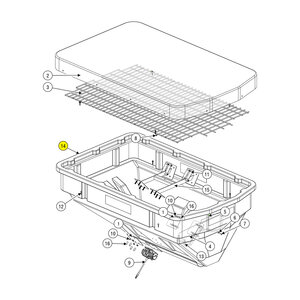 Hopper1.4 Cu. Yd. Yellow D5580 SnowEx