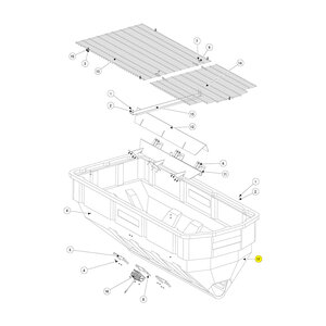 Hopper4.0 Cu. Yd. Yellow SnowEx