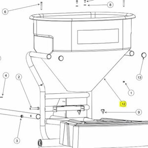 Hopper 12.0 cu. ft. Yellow
