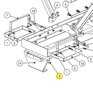 1/2 in. - 13 thread x 1 in. Serrated Hex Bolt 