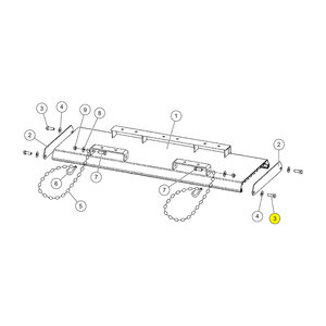 Bolt 1/2 in. - 13 thread x 1 in. Button Head D4242-1 SnowEx