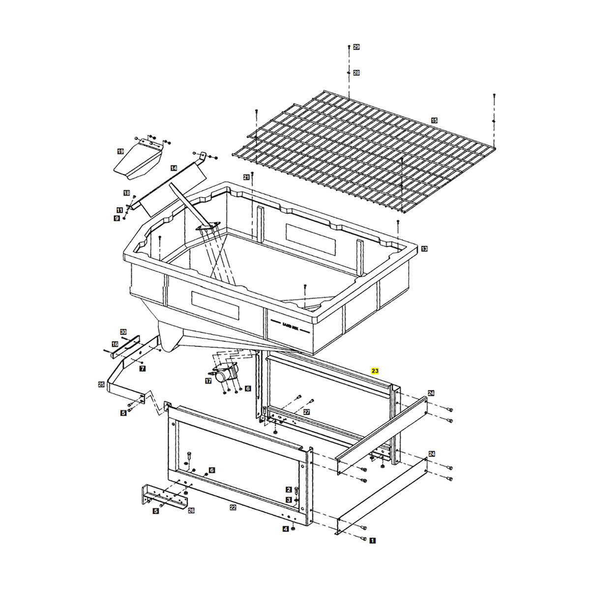 6000 Left Frame Weldment | SiteOne US