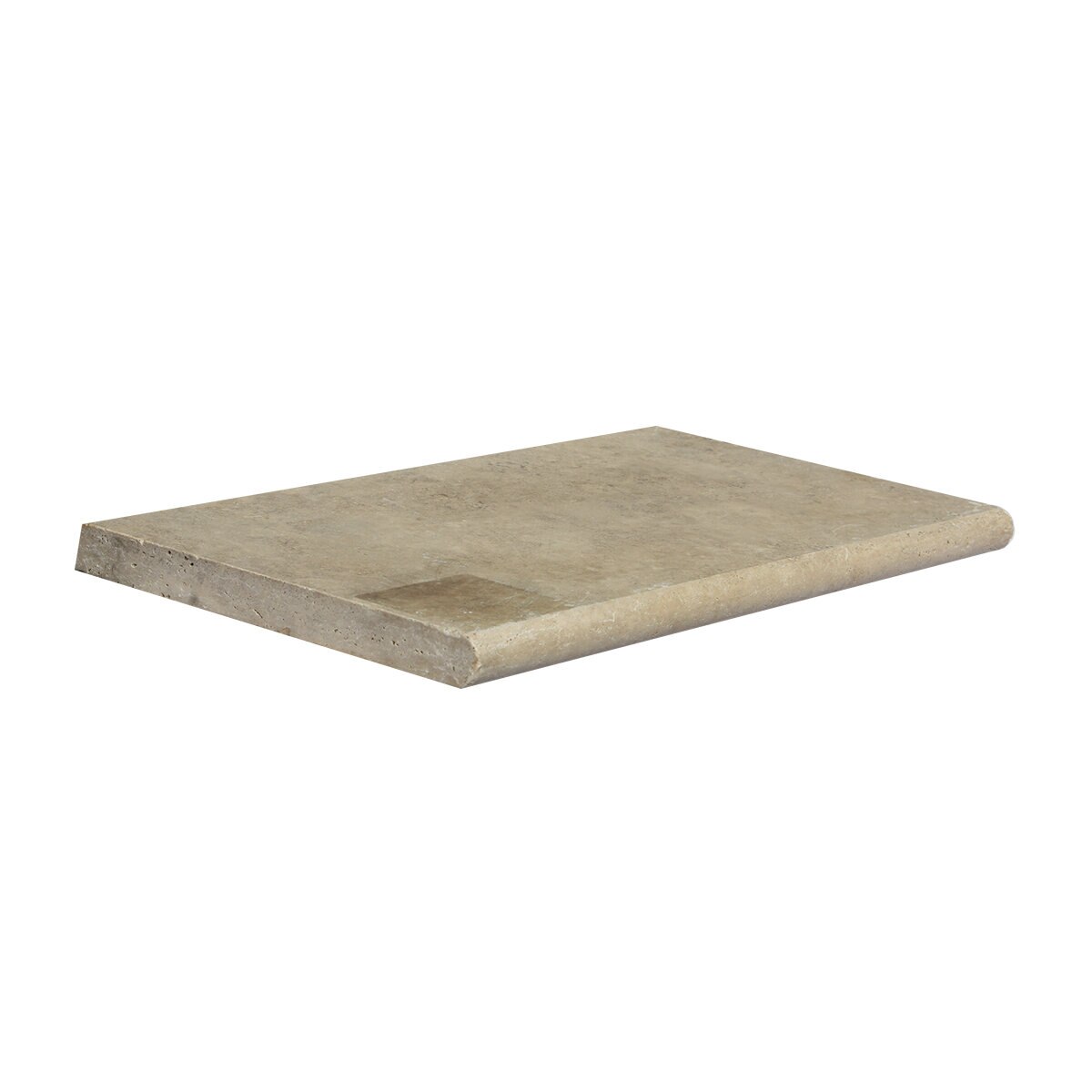 Solstice Coping Walnut Travertine Bullnose 1 Long 2 in. x 12 in. x 24 ...