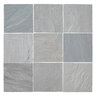 Solstice Dimensional Castle Grey Sandstone Hand Cut 7/8 in. x 24 in. x 24 in.