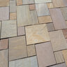 Solstice Dimensional Castle Buff Sandstone Hand Cut 4 pc. Patio Pack 7/8 in. (216 sq. ft./pallet)