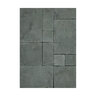 Solstice Dimensional Castle Black Limestone Hand Cut 1 1/4 in. x 24 in. x 24 in.