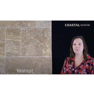 Solstice Dimensional Walnut Travertine Tumbled 1 3/16 in. x 24 in. x 24 in