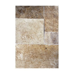 Solstice Dimensional Walnut Travertine Tumbled French Pattern 1 3/16 in. (176 sq. ft./pallet)