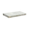 Solstice Coping Ice White Marble Sandblasted Finish Bullnose 1 Long 1 3/16 in. x 12 in. x 24 in.