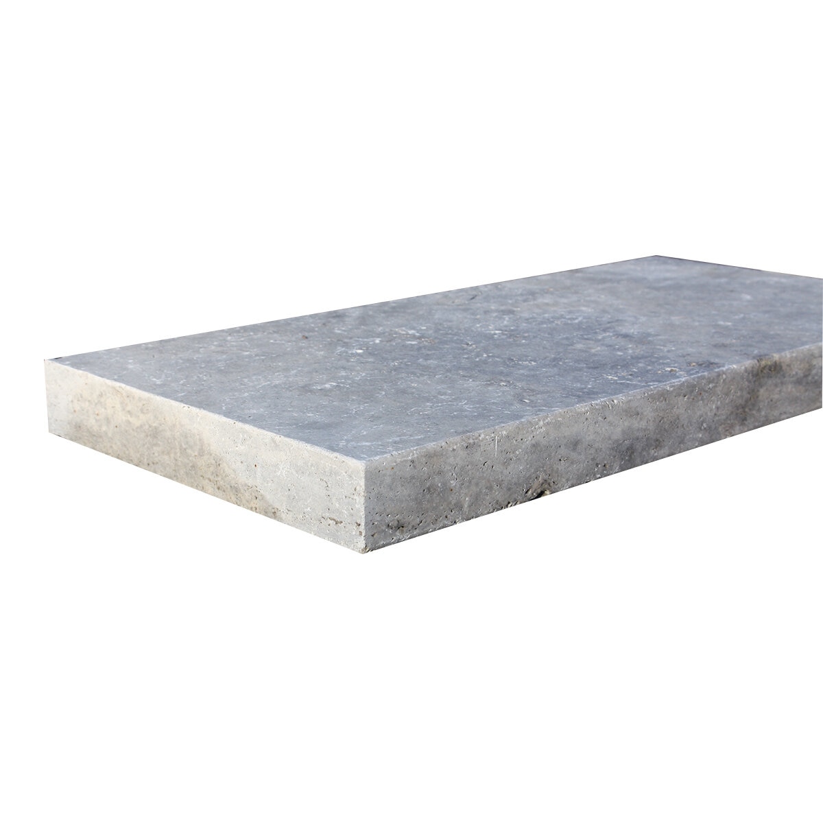 Solstice Coping Silver Travertine Modern Edge 2 Long 2 in. x 16 in. x ...