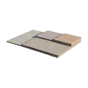 Solstice Dimensional SW Buff Sandstone Hand Cut 4 pc. Patio Pack 7/8 in. (108 sq. ft./pallet)