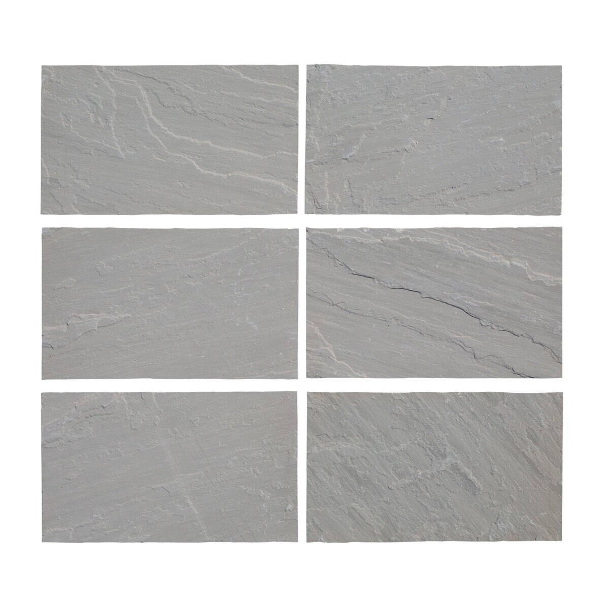 Solstice Dimensional SW Grey Sandstone Hand Cut 7/8 in. x 24 in. x 36 ...