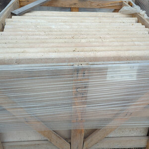 Solstice Coping Ivory Travertine Bullnose 1 Long 2 in. x 24 in. x 36 in.