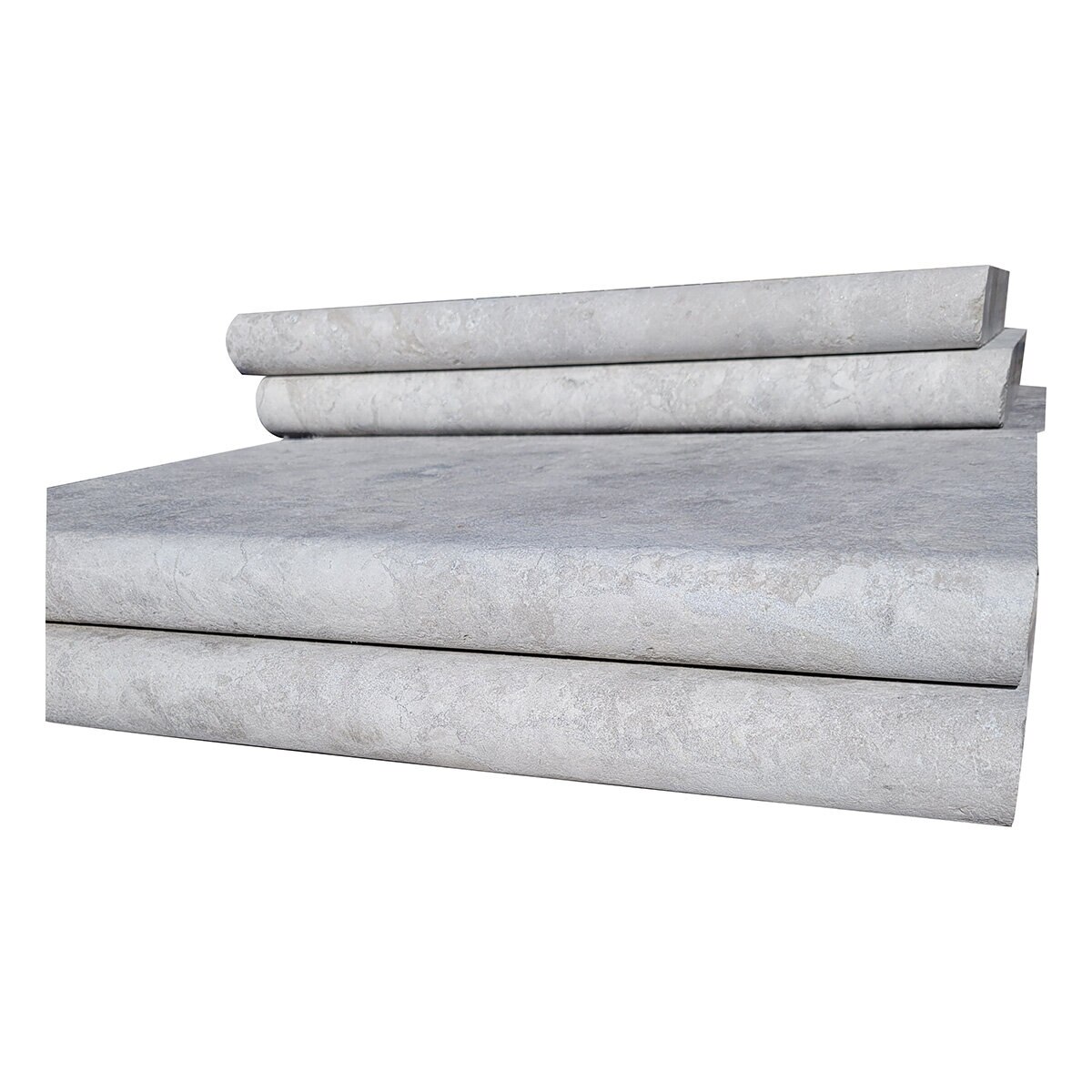 Solstice Coping Tundra Gray Marble Leathered Finish Bullnose 1 Long 2 ...