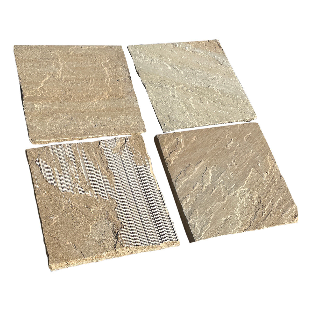 Solstice Dimensional SW Buff Sandstone Hand Cut 7/8 in. x 24 in. x 24 ...