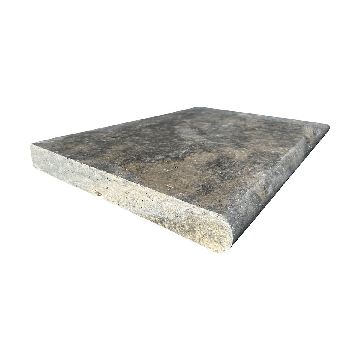 Solstice Coping Silver Travertine Bullnose 1 Long 2 in. x 16 in. x 24 ...