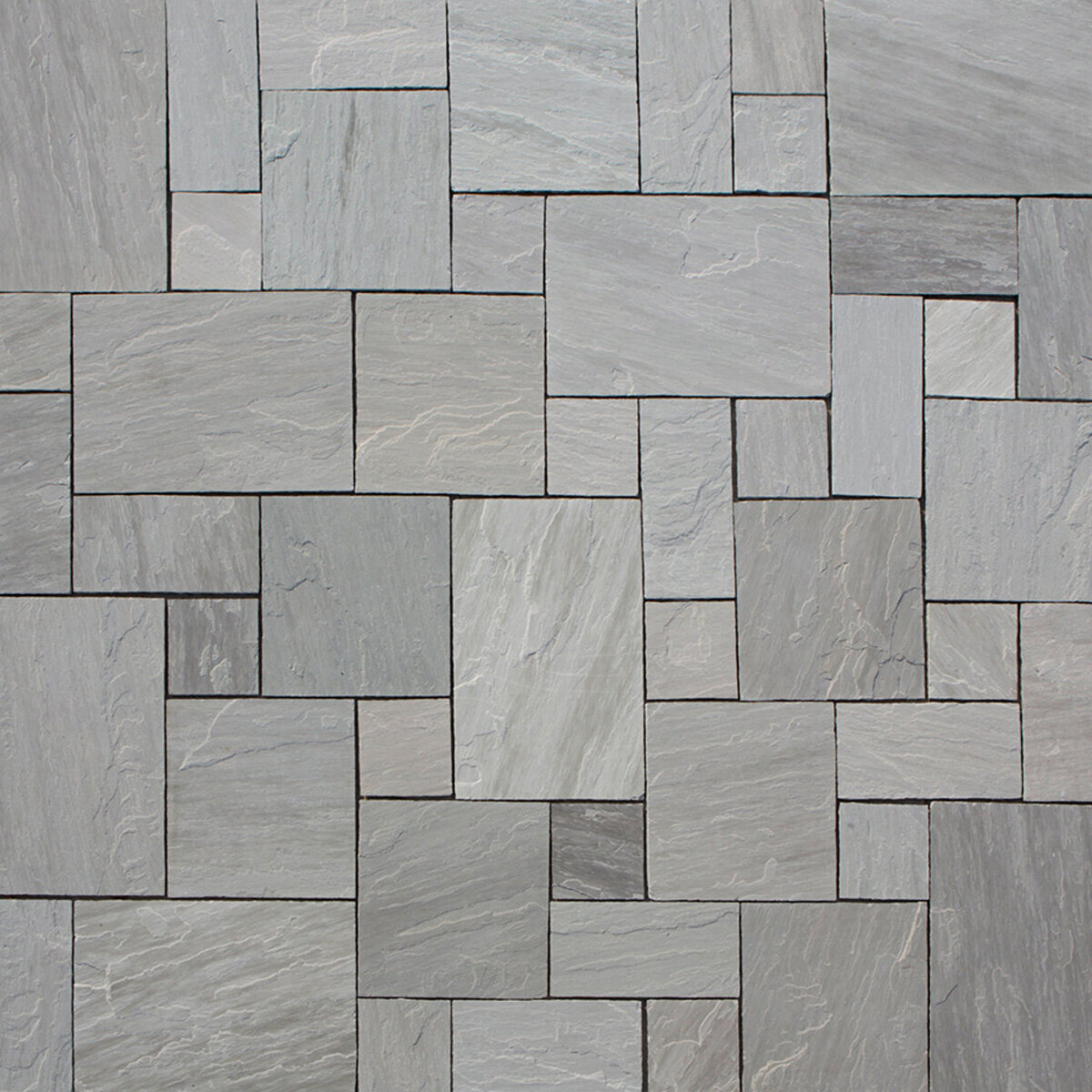 Solstice Dimensional SW Grey Sandstone Hand Cut 7/8 in. x 12 in. x 24 ...