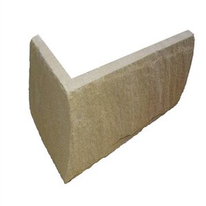 Solstice Sawn Thin Veneer Silver Travertine Dimensional 4 in. Course Height Corners