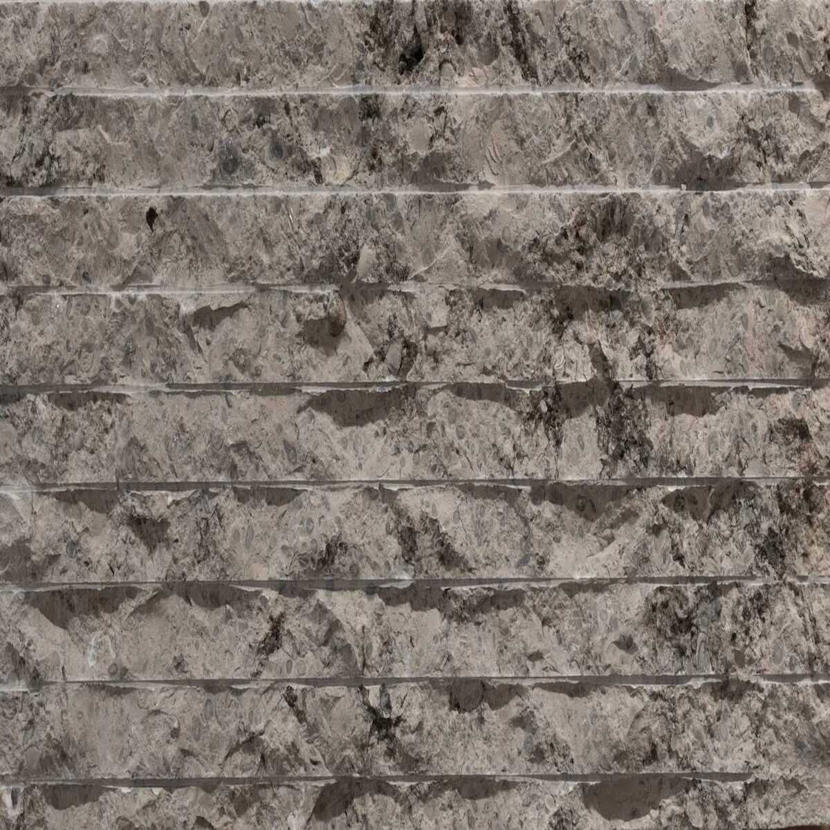 Solstice Cladding Pamplona Gray Limestone Wide Split & Combed Finish 2. ...