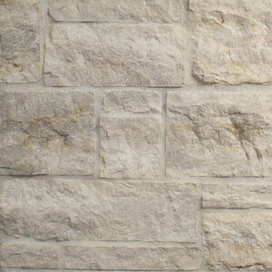 Solstice Sawn Thin Veneer Jerusalem Gray Gold Limestone Dimensional 2/5/7 Course Height Corners (100 ln. ft./pallet)