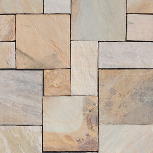 Solstice Step SW Tan Sandstone Rockface 4 Sides 6 in. x 16 in. x 48 in.