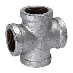 Galvanized Cross 1/2 in. 