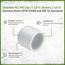 Sch 40 PVC Cap 1-1/2 in. Socket