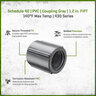 Sch 40 PVC Coupling Gray 1.2 in. FIPT