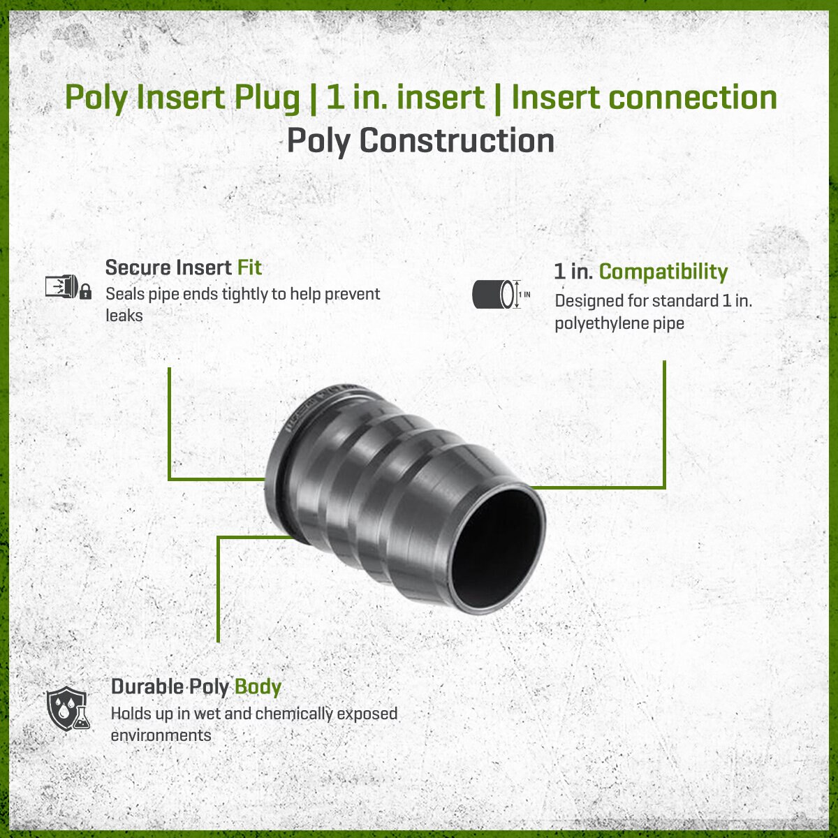 Poly Insert Plug 1 in | SiteOne US