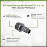 Poly Insert Reducing Male Adapter 3/4 in. x 1 in. MIPT x Insert
