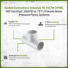 Sch 40 PVC Tee 3 in. Socket
