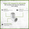 Sch 40 PVC 90 Degree Elbow 1 in. Socket x FIPT